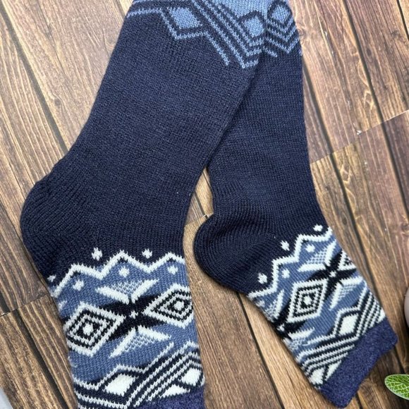 NWT Northeast Outfitters Mens Cozy Cabin Socks Crew Size Large (Navy) - Picture 6 of 9